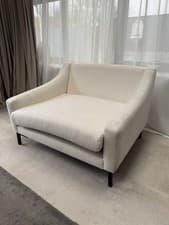 Image of Swoon Turin Armchair in Ivory Boucle