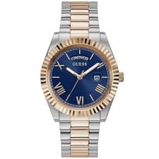 Image of Guess GW0265G12 Men Connoisseur Blue Two-Tone Watch