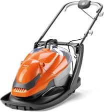 Image of Flymo EasiGlide Plus 330V Hover Collect Lawn Mower 1700W 33cm 20L Orange UK