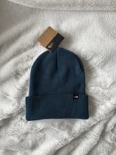 Image of New The North Face Apres Cuff Beanie Hat One Size Blue