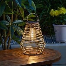 Image of Solar Maris Rattan Lantern by Smart Solar