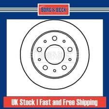 Image of 2x Brake Discs Solid For Opel Movano C 2.2 D Borg & Beck Rear 4249K8