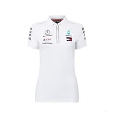 Image of 2018, Black, Mercedes Women's Team Polo Shirt