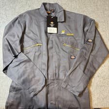 Image of Dickies Coverall Grey Workwear Boiler Suit Hackney Homes Size 44R New With Tags