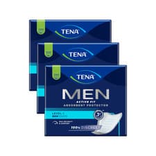 Image of TENA Men Level 1 Active Fit Discreet Absorbent Protector Pads 24 x 3