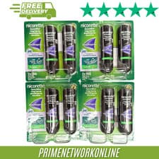 Image of 4 x Nicorette Quickmist Freshmint Duo Mouthspray 8 x 150 Sprays Nicotine ⭐⭐⭐⭐⭐