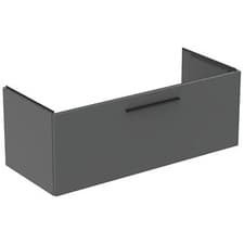 Image of Ideal Standard i.life B 1200mm Vanity Unit with 1 Drawer Quartz Grey Matt T5515N