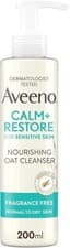 Image of AVEENO Face CALM+RESTORE Nourishing Oat Cleanser (1x 200ml), Non-Foaming Face...