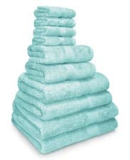 Image of LUXURY 600GSM EGYPTIAN COTTON HOTEL TOWELS COMBED COTTON 10pc TOWEL BALE SET