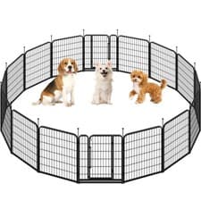 Image of Dog Playpen for Small/Medium/Large Dogs Heavy Duty Metal Pet Fence Puppy Pen