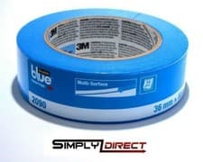 Image of 3M Scotch Blue Painters Masking Tape 36mm wide x 50m long