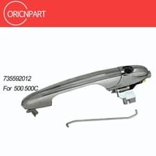 Image of 735592012 Outer Chrome Door Handle Right Offside Driver Side For Fiat 500 500C
