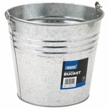 Image of Draper 12 LITRE GALVANISED BUCKET 53241 Galvanised Steel Bucket (12L)