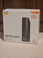 Image of WD Elements 22TB External Hard Drive, Desktop HDD storage, USB 3.0 compatible
