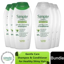 Image of Simple Kind to Hair Gentle Cleansing Shampoo & Care Conditioner Duo, 400ml