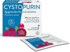 Image of Cystitis Relief - Cystopurin Low Sodium - Cranberry Flavour (6 Sachets)