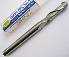 Image of 6mm CARBIDE BALL NOSED LONG SERIES SLOT DRILL 2 FLUTED EUROPA TOOL 3143030600 9