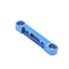Image of Team Associated Aluminium Arm Mount D (Wide) Blue RC10B6.3/B6.4+ AS91883