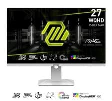 Image of MSI MAG 274QRFW Quad HD 27" IPS LCD Gaming Monitor - White - 1440p / 180hz