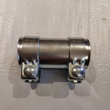 Image of Exhaust Pipe Connector 56mm to 60.5mm x 125mm Tube Clamp Coupler Adaptor Sleeve