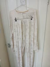 Image of Chelsea Peers gold foil deer long pyjama set.