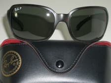 Image of RAY BAN ITALY RB4068 60[]17 STUNNING MATTE TORTOISE POLARIZED WRAP SUNGLASSES