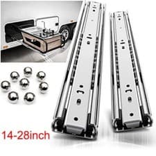 Image of 350mm-700mm Heavy Duty Fully Extension Ball Bearing Drawer Runners Slides 60kg