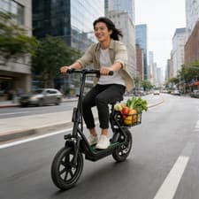 Image of AOVOPRO ESBS 14" Electric Scooter With Seat 25 Miles Range 20km/h Commuter NEW