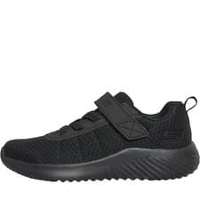 Image of SKECHERS Junior Boys Bounder Baronik Trainers Black/​Black