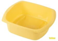 Image of Washing Up Bowl Plastic Circular Rectangular Kitchen Basin Sink Small & Large