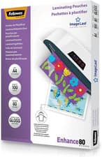 Image of Fellowes Image Last A4 Laminating Pouch, 80 Micron - Pack of 100,Transparent