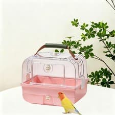 Image of Bird Travel Carrier Lightweight Parrot Cage for Parrot Parakeet Budgies