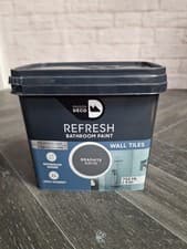 Image of Maison Deco Refresh Bathroom Wall Tile Paint Waterproof Graphite Satin - 750ml