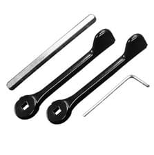 Image of Fullex uPVC Sliding Patio Door Handle Lever Set Double Glazing 5mm Spindle