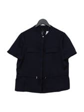 Image of Ted Baker Women's Blouse M Blue Polyester with Acetate Basic New with tags