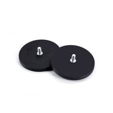 Image of Neodymium Rubber Coated Pot Magnet 22mm 43mm 66mm 88mm M4 M6 M8 M10