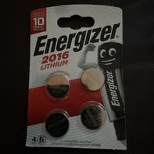 Image of Energizer CR2016 3V Lithium Coin Cell Batteries LONGEST EXPIRY CR 2016 Pack 4