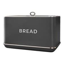 Image of Tower Renaissance Bread Bin, 16L Capacity, Simple Pull Lid, Grey T826175GRY