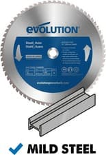 Image of Evolution 380mm  15" Mild Steel Cutting Saw Blade 70T 25.4 x 2.4mm