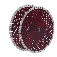 Image of 2x 9 Inch 230mm Diamond Cutting Disc Masonry Stone Hard Brick Tiles Concrete Dry