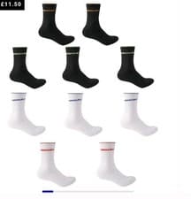 Image of Donnay 10 Pack Quarter Socks Mens size 12