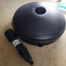 Image of 7Kg / 7 Litre Capacity Water Filled Garden Parasol / Umbrella Base in Black NEW