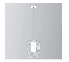 Image of EGLO 94337 Vencino 1 Light Ceiling Pendant - White