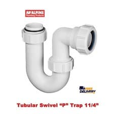Image of McALPINE SA10 P WASTE TRAP 1¼" 32MM FOR BASINS