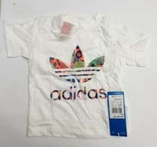 Image of A20# Adidas Infant White Tshirt SIZE 6-9m