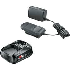 Image of Bosch Genuine GREEN P4A 18v Cordless Li-ion Battery 1.5ah and Standard Charger