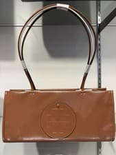 Image of NWT TORY BURCH Ella East-West Tote Shoulder Bag Lightweight Tote Brown