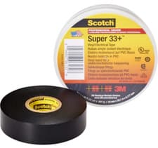 Image of 3M Scotch© Super 33+ Vinyl Electrical Tape black 19 mm x 20 m 1