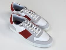 Image of Ted Baker Coppit White and Red Leather Mens Trainers Size 8 - 11 RRP £109