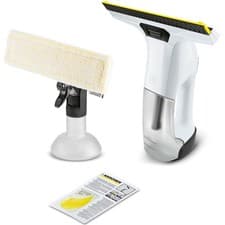 Image of Kärcher WV 6 Plus Cordless Window Vacuum Cleaner, 100 Min Runtime, Yellow/White